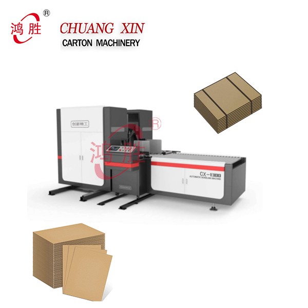 Automatic Tying PE Paperbard Pizza Boxes Bundling Machines Corrugated Machine