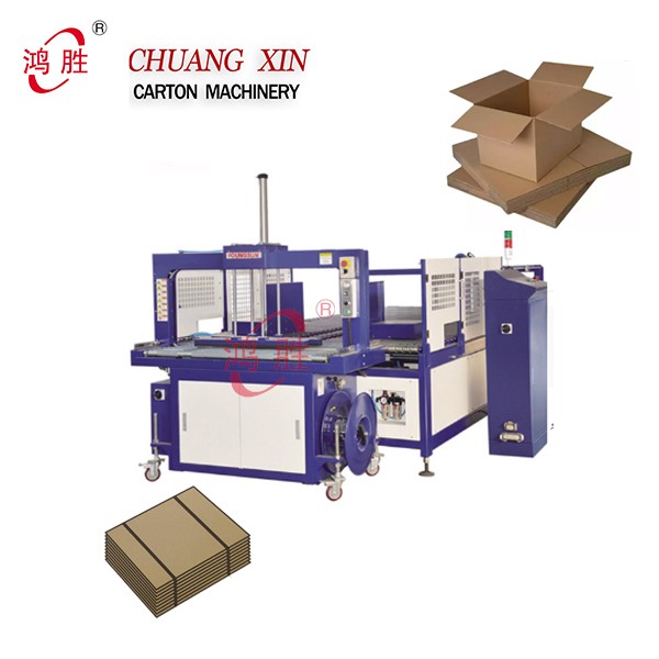 Bundling Carton Express Boxes Automatic PE Packing Paperboard Tying Machinery