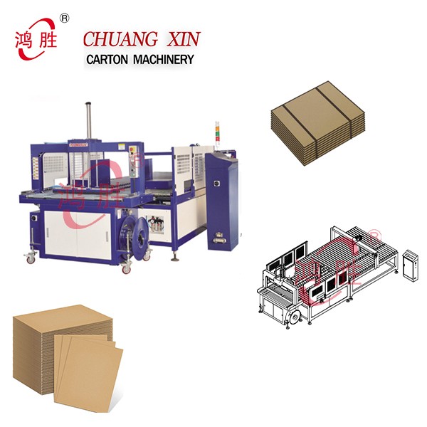 Bundling Carton Express Boxes Automatic PE Packing Paperboard Tying Machinery