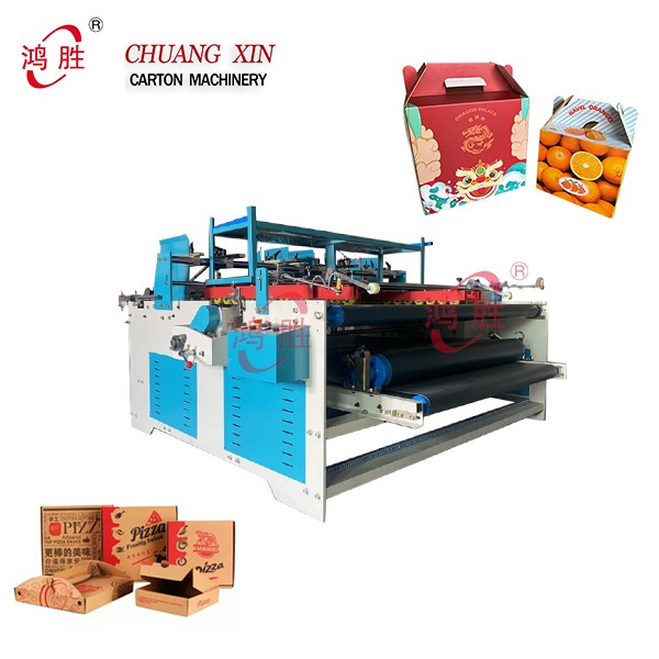 Carton Cardboard Gluing Folder Packing Paperboard Box Gluer Folding Semi-Auto Press Box Machines