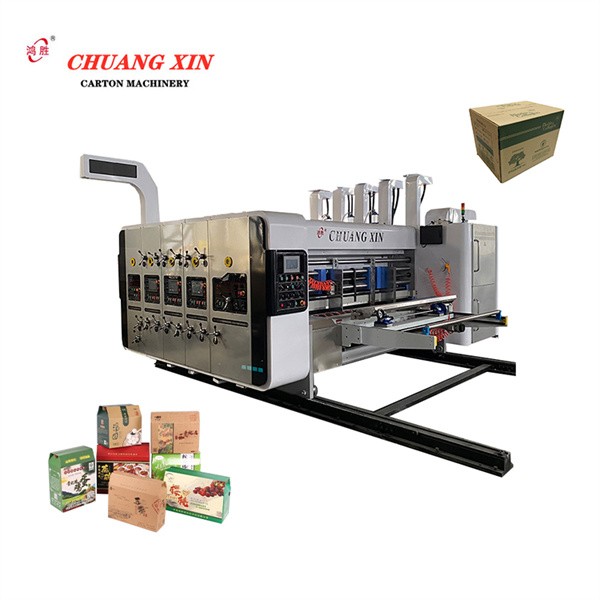 Full automatic paper carton box product making machinery corrugated box forming machine