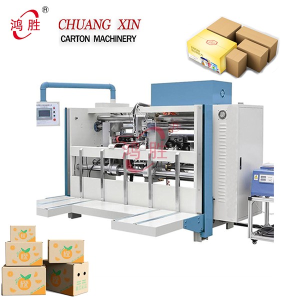 Packing Machinery Double Piece Semi-Auto Stapler Box Stitching Carton Making Machines