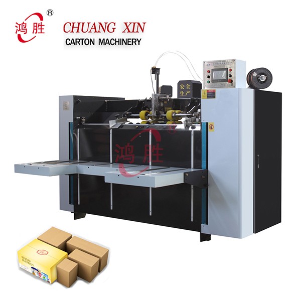 Packing Machinery Double Piece Semi-Auto Stapler Box Stitching Carton Making Machines