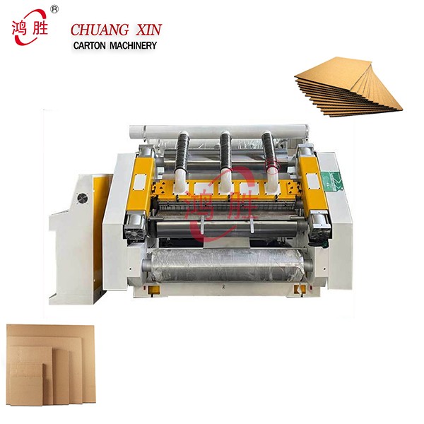 Semi-automatic single facer corrugated paperboard line/carton boxes making carton machine