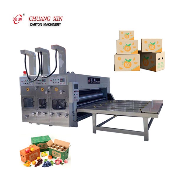 Two Colors Printing Slotting Paper Carton Die Cutting Semi-Auto Printer Machines