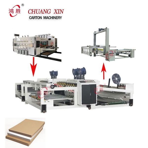 automatic vibrating cleaning and stacking machine for corrugated carton making